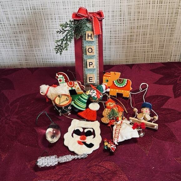 Grab Bag 14, Christmas Ornaments, Mixed Lot handmade Gordon Fraser Santa Holiday - Picture 2 of 16